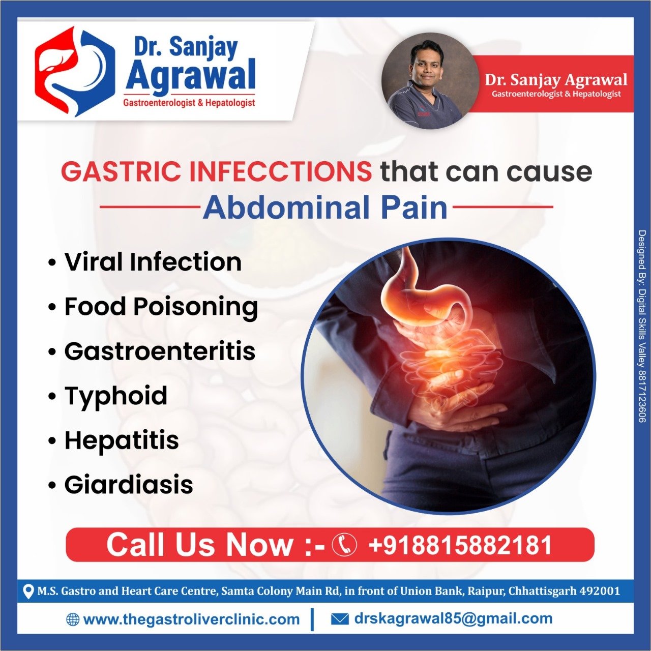 Gastric Infections, Abdominal Pain